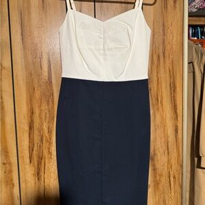 Banana Republic Cream Sheath Dress Sweetheart Neckline